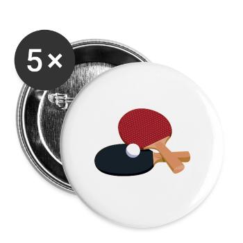Table tennis bats Handle types Table Table tennis - Buttons small 1''/25 mm (5-pack) - white - Front