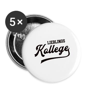 Lieblingskollege Bester Kollege Super Kollegen - Buttons klein 25 mm (5er Pack) - Weiß - Vorne
