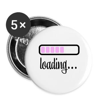 Battery Battery loading - Buttons small 1''/25 mm (5-pack) - white - Front