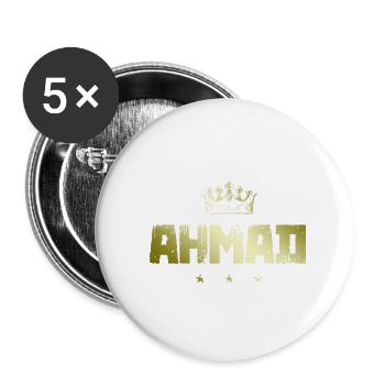 Ahmad - Paquete de 5 chapas pequeñas (25 mm) - blanco - detrás