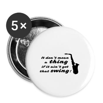 Dont mean a thing - Buttons small 1''/25 mm (5-pack) - white - Front