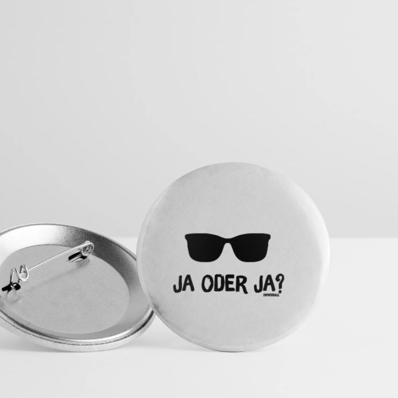 Ja oder Ja? Buttons klein 25 mm (5er Pack)