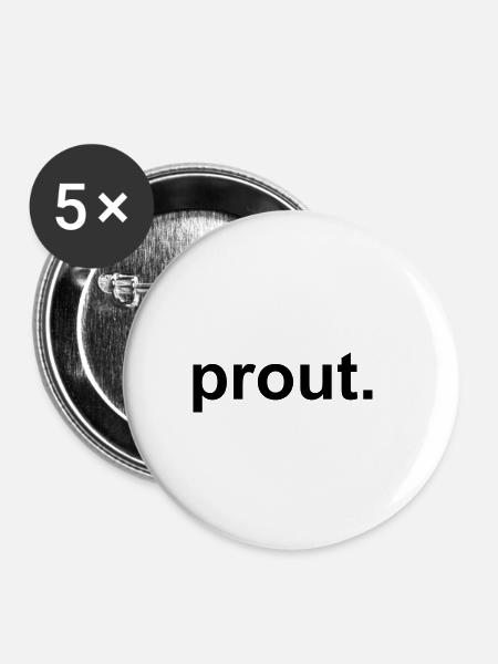 Furz - Buttons klein 25 mm (5er Pack) - Weiß