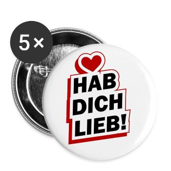 Have You Love Saying Love - Buttons small 1''/25 mm (5-pack) - white - Front