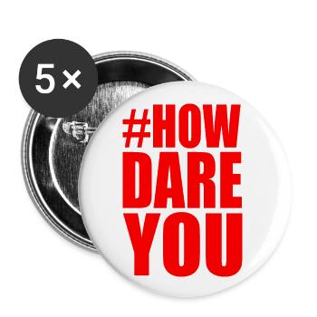 Comment vous allez - Lot de 5 petits badges (25 mm) - blanc - Devant