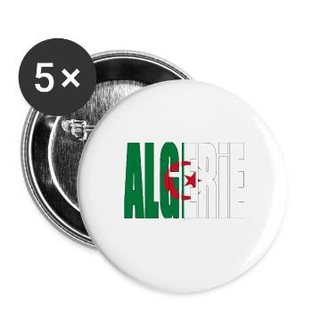 algeria - Buttons klein 25 mm (5er Pack) - Weiß - Vorne