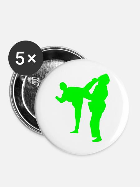 zu kämpfen! - Buttons klein 25 mm (5er Pack) - Weiß