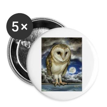 Moon Watch - Buttons small 1''/25 mm (5-pack) - white - Front