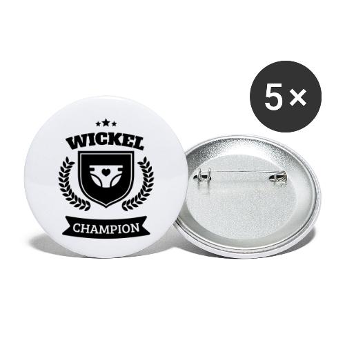 Windel Wickel Wechsel Champion - Buttons klein 25 mm (5er Pack)