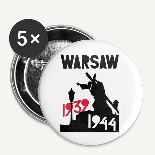 Warsaw 1939-1944 - Przypinka mała 25 mm (pakiet 5 szt.)