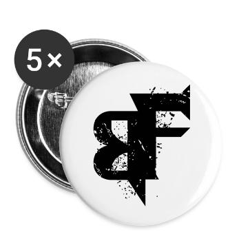 icon Bad carburant - Lot de 5 petits badges (25 mm) - blanc - Devant