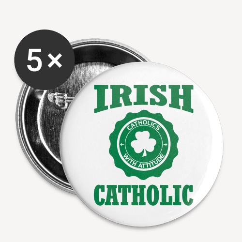 IRISH CATHOLIC - Buttons small 1''/25 mm (5-pack)