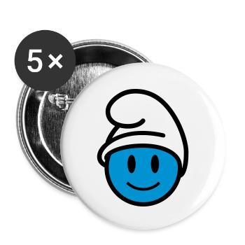 stocking icon 3c - Buttons small 1''/25 mm (5-pack) - white - Front