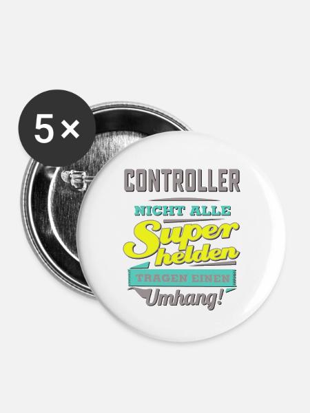 NEON Design für Superhelden - Controller - - Buttons klein 25 mm (5er Pack) - Weiß