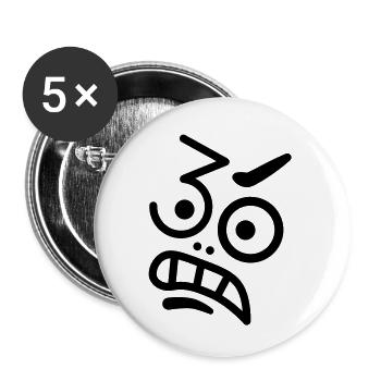 Ups, 30 years! - Buttons small 1''/25 mm (5-pack) - white - Front