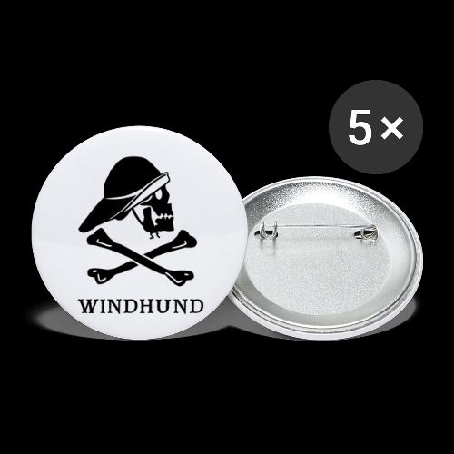 ~ Windhund ~ - Buttons klein 25 mm (5er Pack)