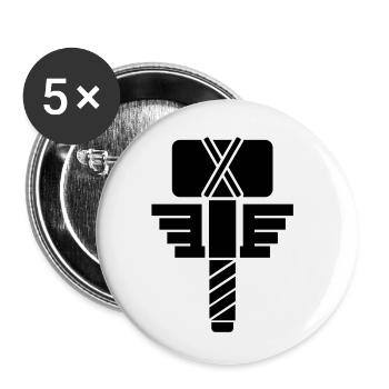 Thor - Buttons small 1''/25 mm (5-pack) - white - Front