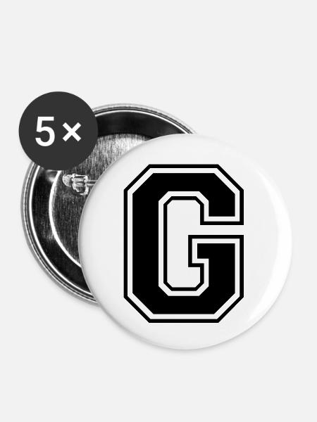 g - Buttons klein 25 mm (5er Pack) - Weiß