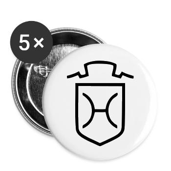 Holsteiner - Buttons klein 25 mm (5er Pack) - Weiß - Vorne