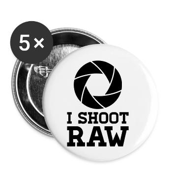 I Shoot Film – Analog Kamera ?-Format Design - Buttons klein 25 mm (5er Pack) - Weiß - Vorne