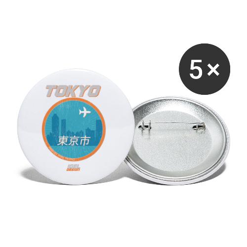 Tokyo - Buttons klein 25 mm (5er Pack)