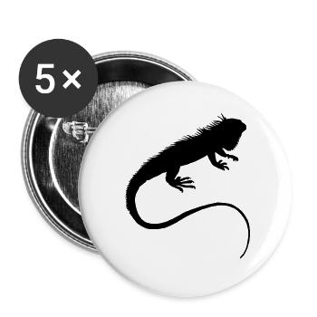 iguana - Buttons small 1''/25 mm (5-pack) - white - Front
