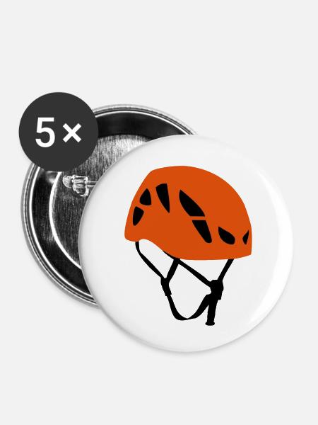 kletterhelm - Buttons klein 25 mm (5er Pack) - Weiß