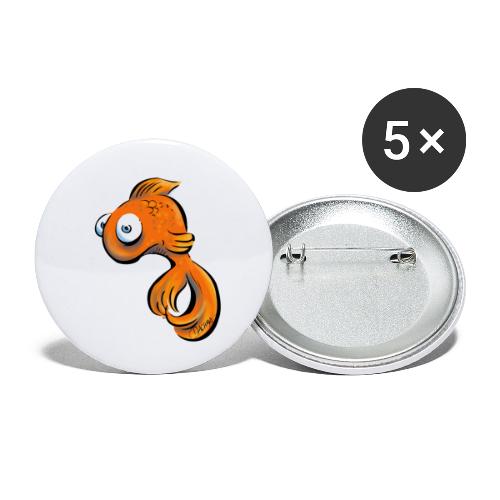 Frustfisch - Buttons klein 25 mm (5er Pack)