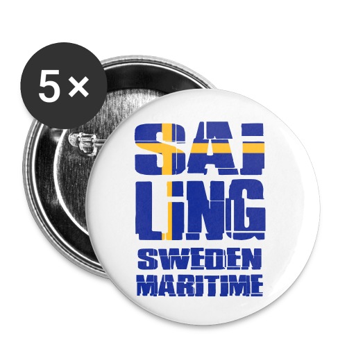 Sweden Maritime Sailing - Buttons klein 25 mm (5er Pack)