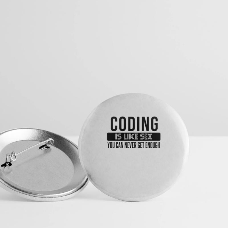 Coding Statement – Provocative Developer Design Buttons small 1''/25 mm (5-pack)