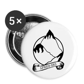 Apres Ski - Buttons small 1''/25 mm (5-pack) - white - Front