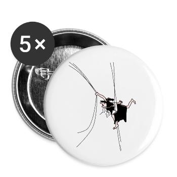 Hildelein, Aerialsilks - Buttons small 1''/25 mm (5-pack) - white - Front