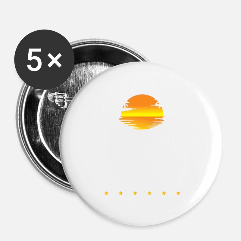 Lissabon-tilstand - Buttons/Badges lille, 25 mm (5-pack) - hvid