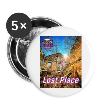 Lost Place Forge - Buttons small 1''/25 mm (5-pack) - white - Front