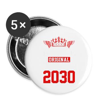 2030 limited edition - Buttons small 1''/25 mm (5-pack) - white - Front