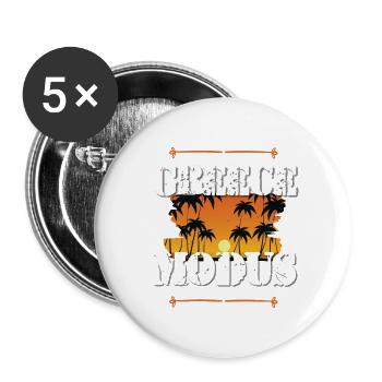 Greece Mode - Buttons small 1''/25 mm (5-pack) - white - Front