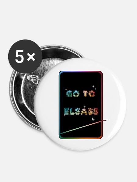 Weiter zu Elsass - Buttons klein 25 mm (5er Pack) - Weiß