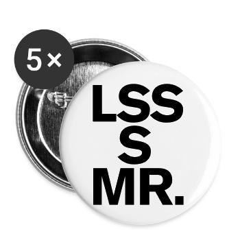 Architecture Design Art Minimalism Less is more - Buttons small 1''/25 mm (5-pack) - white - Front