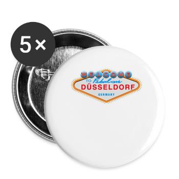 American Las Vegas Design welcome to fabulous - Buttons small 1''/25 mm (5-pack) - white - Front