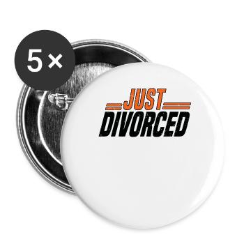 Divorce Separation Marriage Ex Divorce Party - Buttons small 1''/25 mm (5-pack) - white - Front