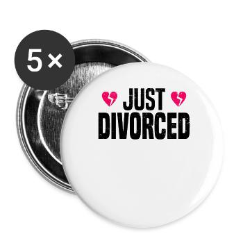 Divorce Separation Marriage Ex Divorce Party - Buttons small 1''/25 mm (5-pack) - white - Front