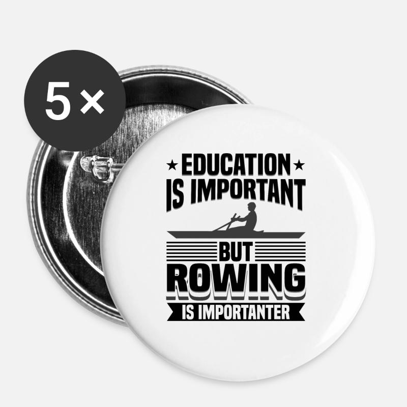 Rowing Is An Important Rower - Buttons small 1''/25 mm (5-pack) - white