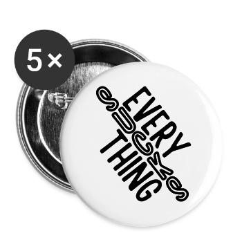 Everything sucks - or does it??? - Buttons small 1''/25 mm (5-pack) - white - Front
