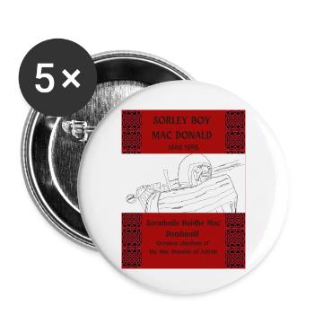 SORLEY BOY MAC DONALD - Buttons klein 25 mm (5er Pack) - Weiß - Vorne