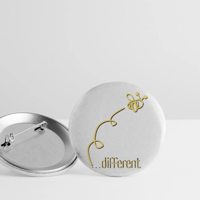 Bee Different - Sei anders! Statement Design Buttons klein 25 mm (5er Pack)