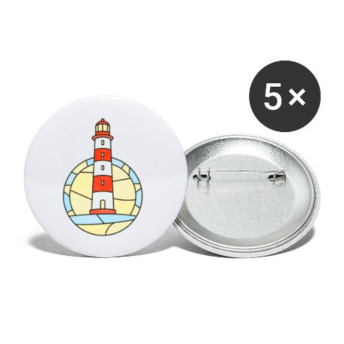 Leuchtturm - Buttons klein 25 mm (5er Pack)