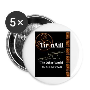 Tír nAill, le monde des esprits celtiques - Lot de 5 petits badges (25 mm) - blanc - Devant