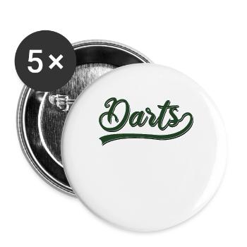 Darts - Buttons small 1''/25 mm (5-pack) - white - Front
