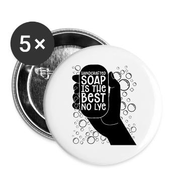 Handcrafted Soap Is The Essential Oils Soap Maker - Buttons small 1''/25 mm (5-pack) - white - Front