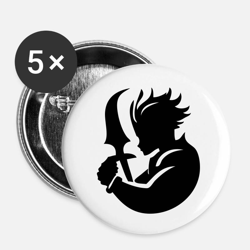 Epic hero ready - Buttons small 1''/25 mm (5-pack) - white